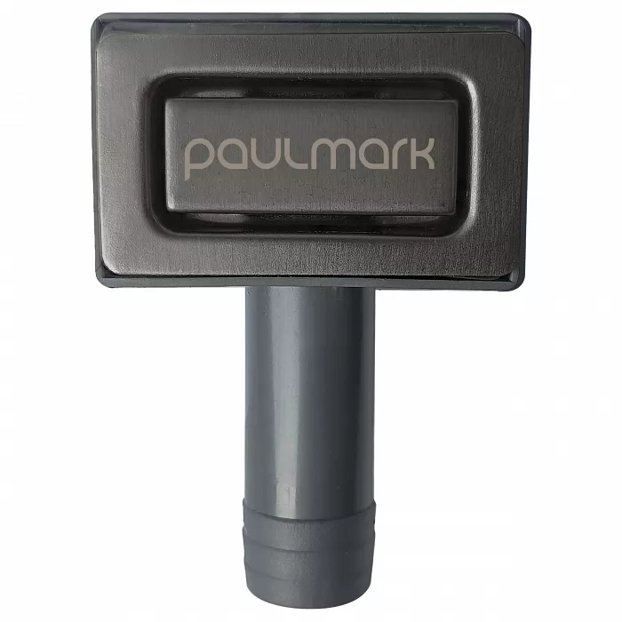 Прямоугольный перелив с логотипом Paulmark PM22 — вороненая сталь