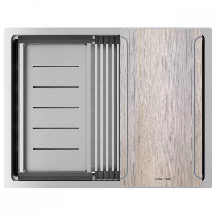 Кухонная мойка NEXT-MULTI SINK 58 UNI — брашированная сталь