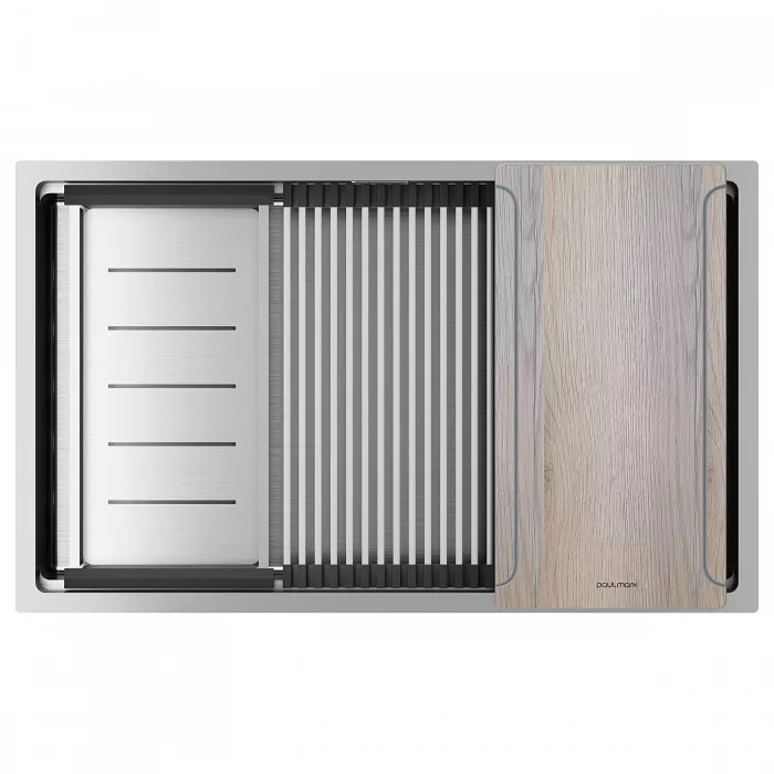 Кухонная мойка NEXT-MULTI SINK 74 UNI — брашированная сталь